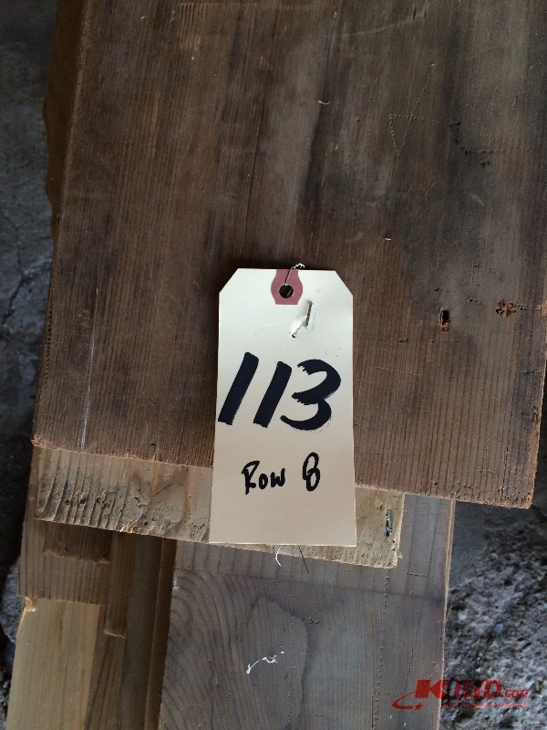 lot 113 image: Assorted Redwood 1x6, 1x8, 1x10 - Random lengths up to 14 ft
