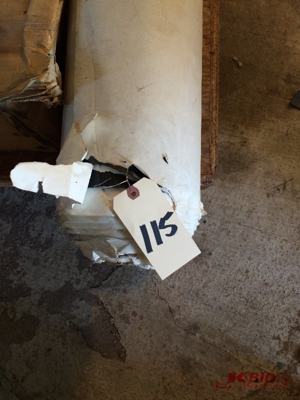 lot 115 image: Roll of rubber like material (with sticky back) 58 wide x estimated 50 - 100 ft long