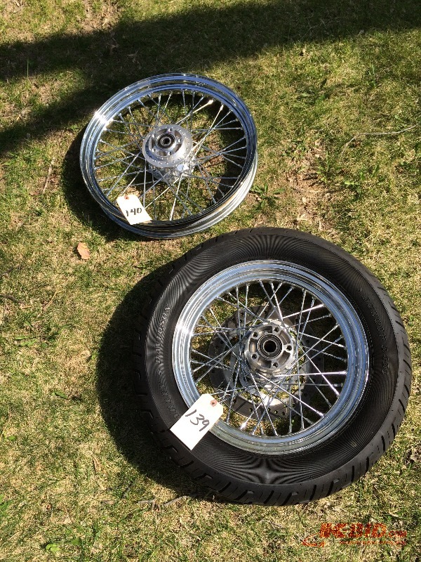 lot 139 image: 2006 Harley Sportster wheel and rim - Like New