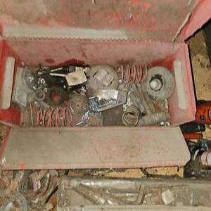 lot 62 image: Misc Lot w as new Cylindar, Craftsman Wrenches, Bottle Jacks, Tool Boxes, and more as photo