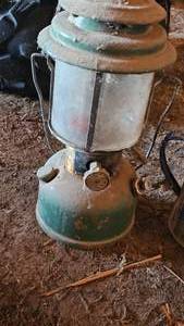 lot 68 image: Coleman Lantern wenamel Ware Coffee Pot