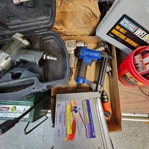 lot 91 image: Air Tools, Soldering Gun, Sawzall Blades,