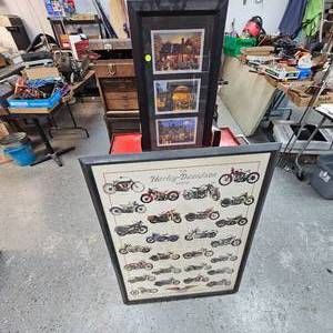 lot 125 image: Harley Davidson Picture Lot(2)