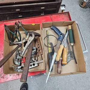 lot 139 image: Keyhole Saws, Pipe Tools, Vise Grips, Sidecutters