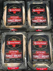 lot 24 image: J - Kretschmar Roasted Turkey Breast 8 oz Packs (Lot of 4, Exp. Nov 22, 2025)