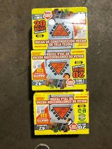 lot 17 image: Lot of 3 Demobags 42-Gallon Contractor Heavy Duty Trash Bags (20-Count) customer return see pictures