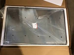 lot 36 image: KeonJinn 48 in. W x 30 in. H Modern Rectangular Black Bathroom Mirrors Aluminum Framed Wall Bathroom Vanity Mirror customer return pictures