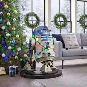 lot 29 image: Star Wars 3.5 ft. Animated LED R2-D2 customer return see pictures