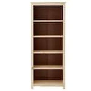 lot 39 image: StyleWell 4-Shelf Unfinished Pine Bookcase (58 in. H) and Accent Cabinet (48 in. H x 18 in. W x 15 in. D) Combo