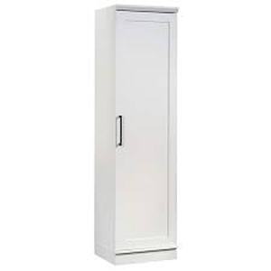lot 10 image: SAUDER HomePlus Soft White Pantry with Reversible Door customer return see pictures