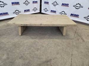lot 4 image: Rustic Solid Wood Coffee Table 72 in x 36 in