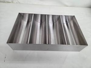 lot 22 image: Stainless Steel 4-Slot Restaurant Flatware Organizer