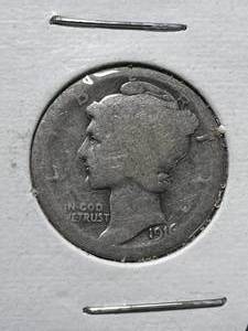 lot 06 image: 1916 US MERCURY DIME