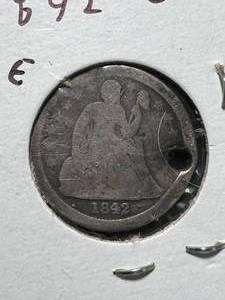 lot 29 image: 1842-O US SEATED LIBERTY DIME