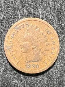 lot 31 image: 1880 US INDIAN HEAD CENT