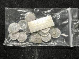 lot 45 image: 32 GRAMS .999 FINE SILVER FRACTIONAL PIECES