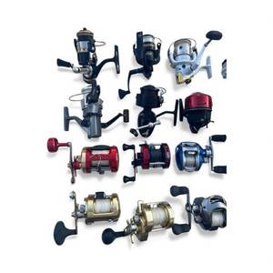 Huge Musky and Walleye Fishing Collection - Saltwater and Freshwater Rods, Reels, Tons of Lures, Tackle Boxes, Fishing Gear, Maps, Fish Finders, Other Tackle and Accessories