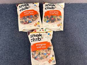 lot 237 image: 3 Bags Of Snak Club Trail Mix