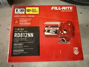 lot 20 image: Fill-Rite Portable Fuel Transfer Pump