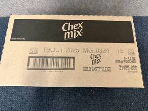 lot 159 image: 8 Pouches Of Chex Mix Bold Party