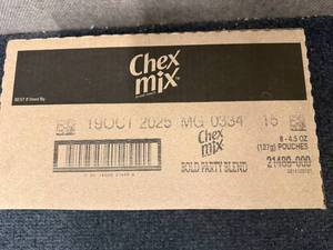 lot 117 image: 8 Pouches Of Chex Mix Bold Party