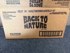 lot 172 image: 6 Packs Of Back To Nature Multigrain Flatbread Crackers