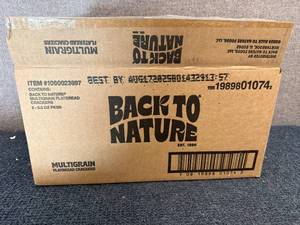 lot 173 image: 6 Packs Of Back To Nature Multigrain Flatbread Crackers