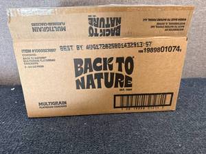lot 174 image: 6 Packs Of Back To Nature Multigrain Flatbread Crackers