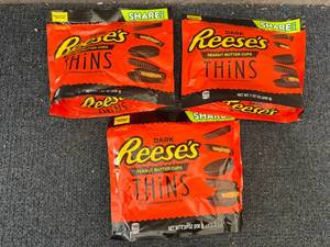lot 185 image: 3 Bags Of ReeseS Dark Chocolate Thins