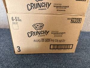 lot 187 image: 6 Boxes Of Pop Tarts Crunchy Poppers