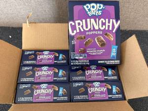 lot 186 image: 6 Boxes Of Pop Tarts Crunchy Poppers