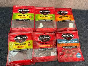 lot 210 image: 6 Bags Of Variety Jack Links Jerky