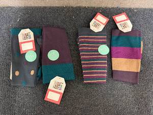 lot 280 image: 4 Pairs Of Jeweled Muk Luks Socks