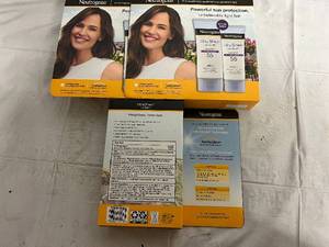 lot 364 image: 3 X 2Ct Packs Of Neutogena Spf 55 Sunscreen