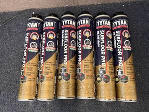 lot 61 image: 6 Tubes Of Tytan Subfloor Pro Collapsing Gel Adhesive
