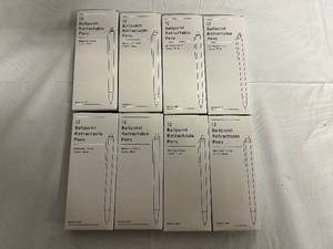 lot 309 image: 8 X 12 Packs Ballpoint Retractable Pens - Blue