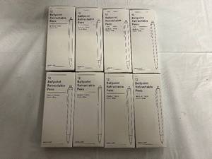 lot 310 image: 8 X 12 Packs Ballpoint Retractable Pens - Blue