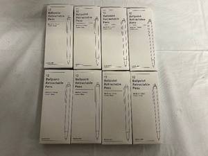 lot 311 image: 8 X 12 Packs Ballpoint Retractable Pens - Blue