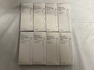 lot 312 image: 8 X 12 Packs Ballpoint Retractable Pens - Blue