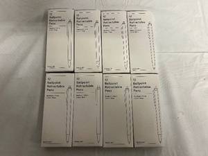 lot 316 image: 8 X 12 Packs Ballpoint Retractable Pens - Blue