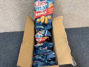 lot 144 image: 8 Bags of Pizza Chex Mix
