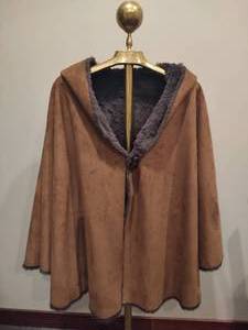 lot 13 image: Katie Todd Suede WrapCape (Size LXL)