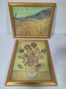 lot 36 image: Van Gogh Reproductions Framed Art