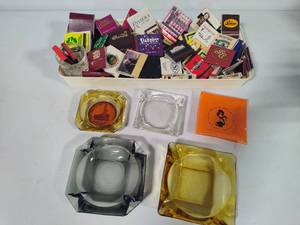 lot 37 image: Vintage Ashtrays & Match Collection
