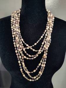 lot 69 image: Long Strand Freshwater Pearl Necklace