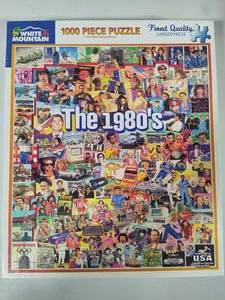lot 90 image: The 1980s 1000pc White Mountain Puzzle - Complete