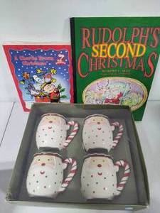 lot 117 image: Santa Mugs & Holiday Books