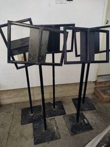 lot 129 image: Free-Standing MenuSign Stands (10)