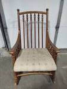 lot 135 image: Antique Wooden Rocking Chair