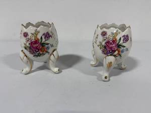 lot 12 image: Set of Vintage Cracked Egg Vases